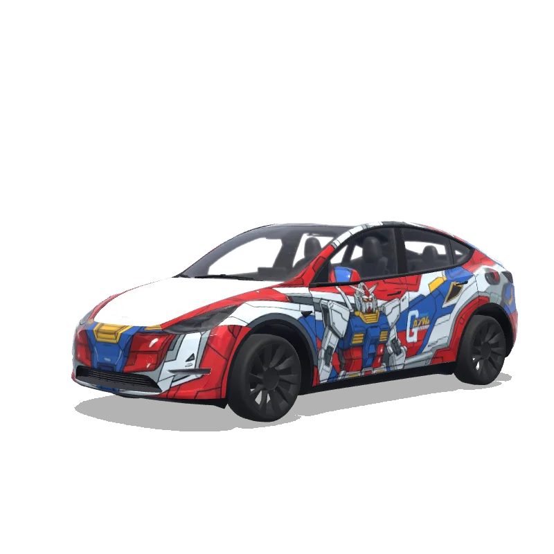Tesla Model Y custom wrap design