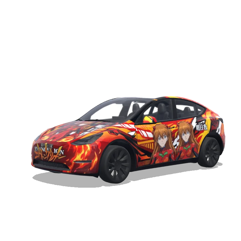 Tesla Model Y custom wrap design