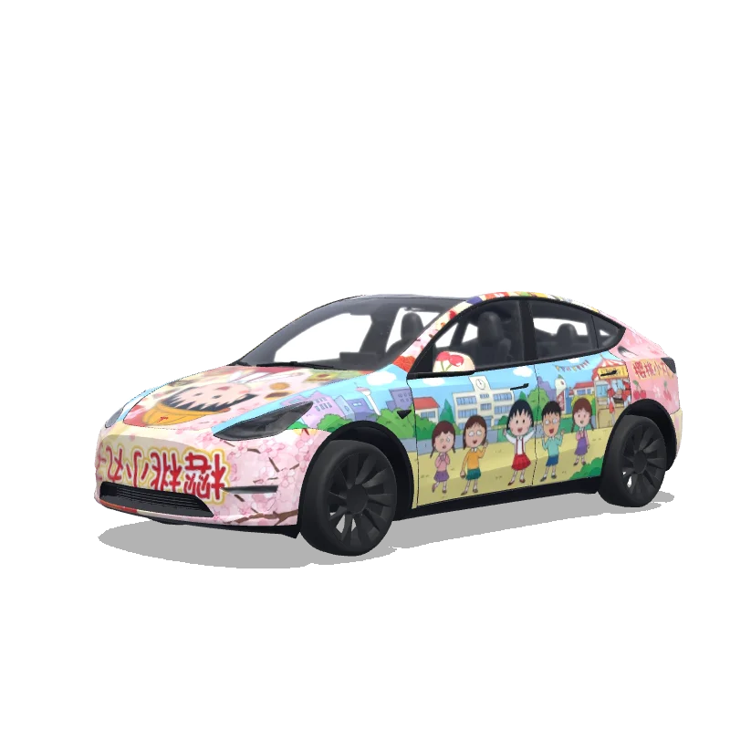 Tesla Model Y custom wrap design