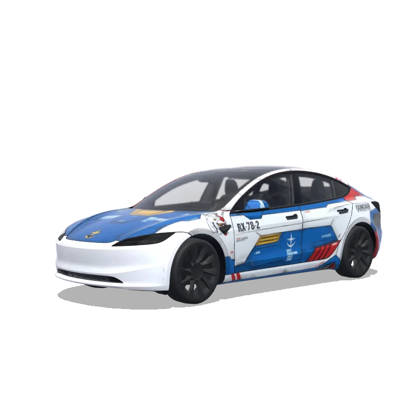 Tesla Model 3 (2024+ Standard/Premium) tilpasset wrap-design