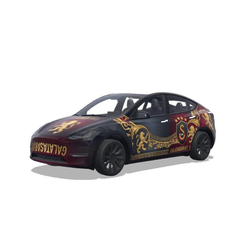 Tesla Model Y custom wrap design