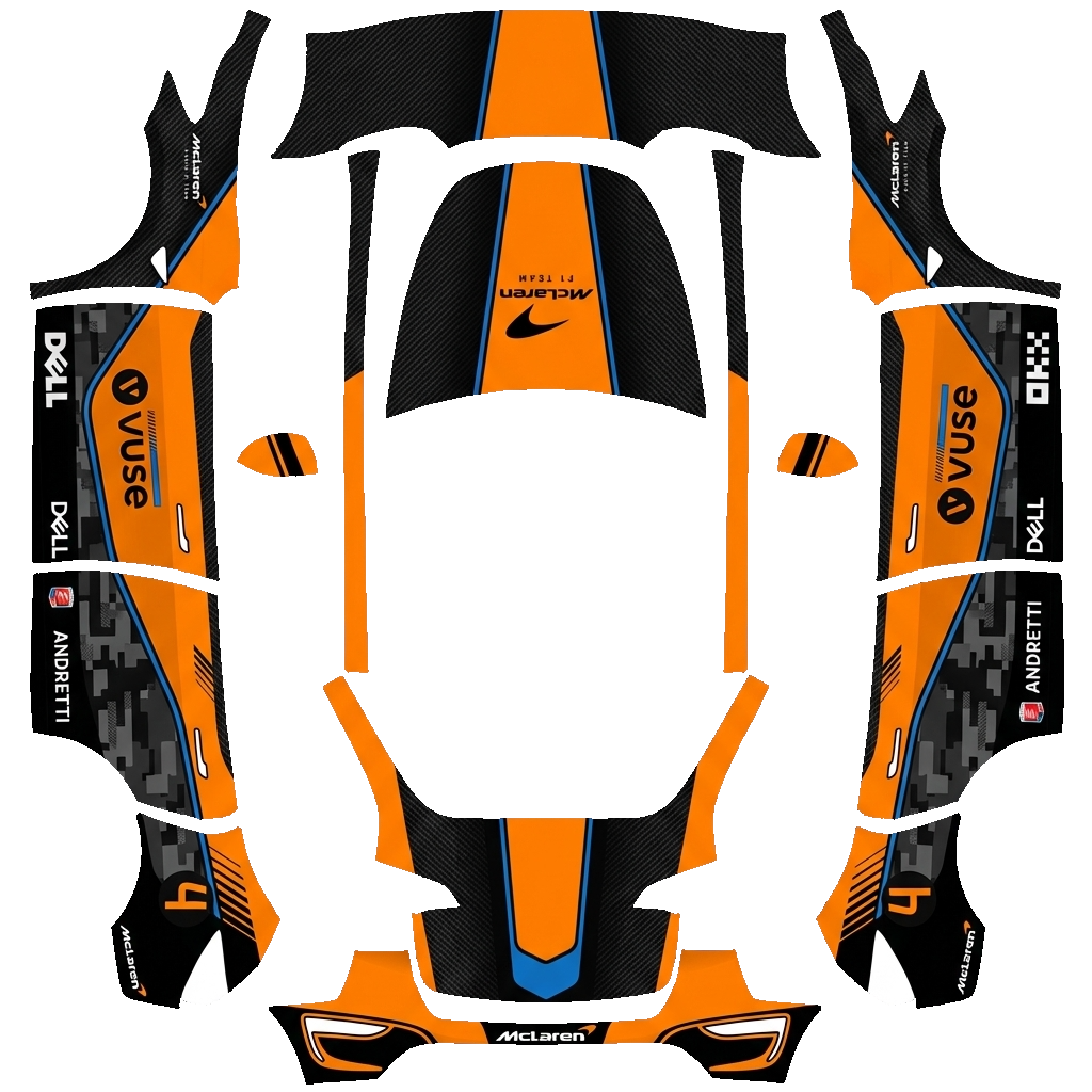 Model Y Design - flat wrap PNG for Model Y Paint Shop