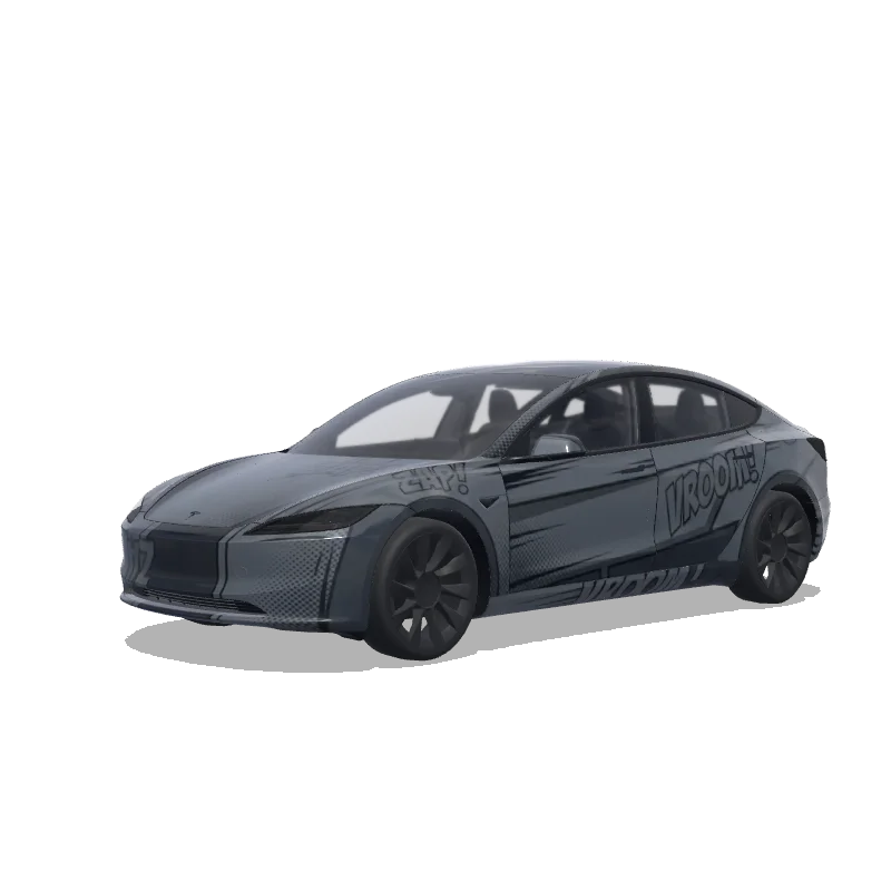 Tesla Model 3 (2024+ Standard/Premium) custom wrap design