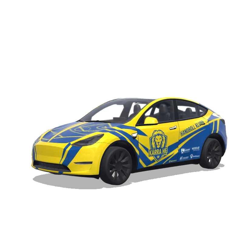 Tesla Model Y custom wrap design