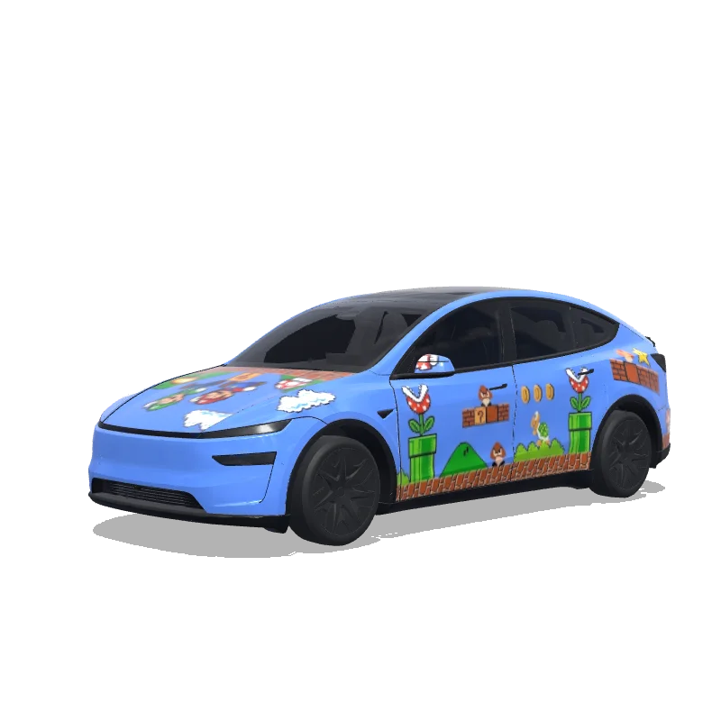 Tesla Model Y L custom wrap design