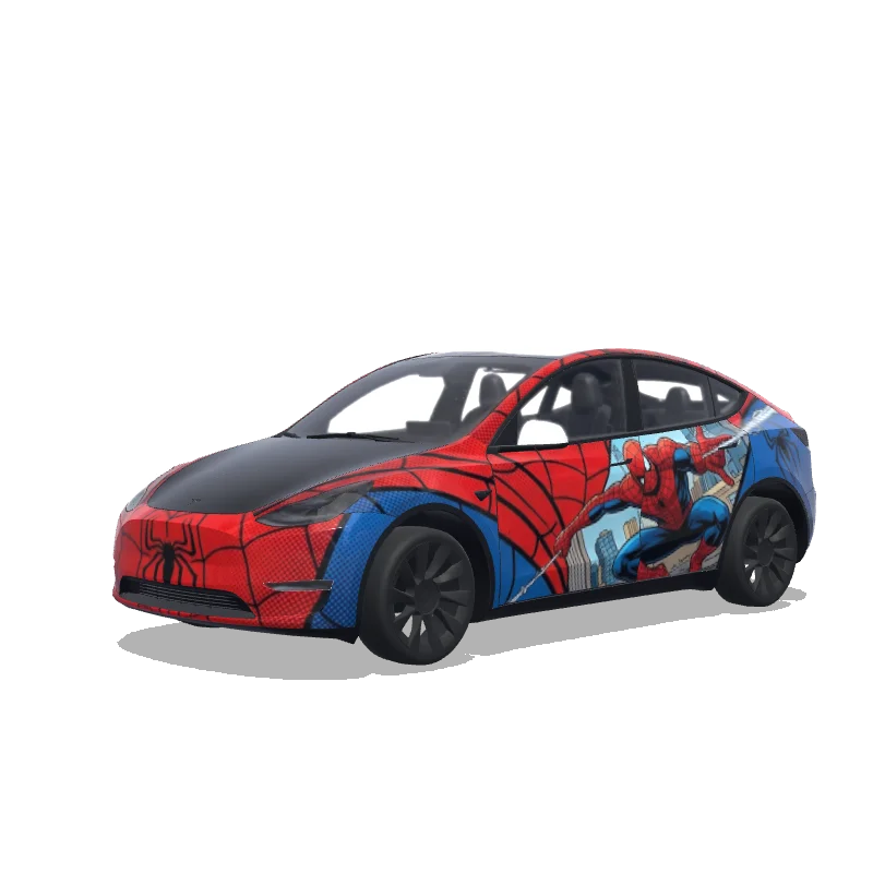 Tesla Model Y custom wrap design