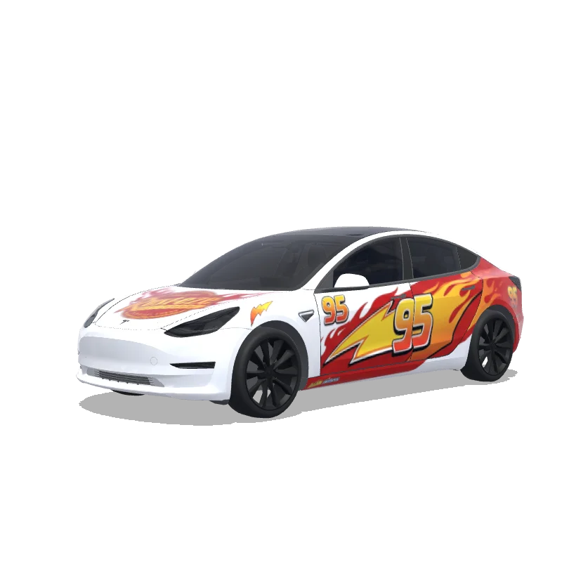 Tesla Model 3 custom wrap design
