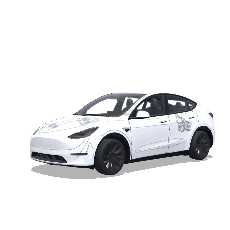 Tesla Model Y aangepast wrap-ontwerp