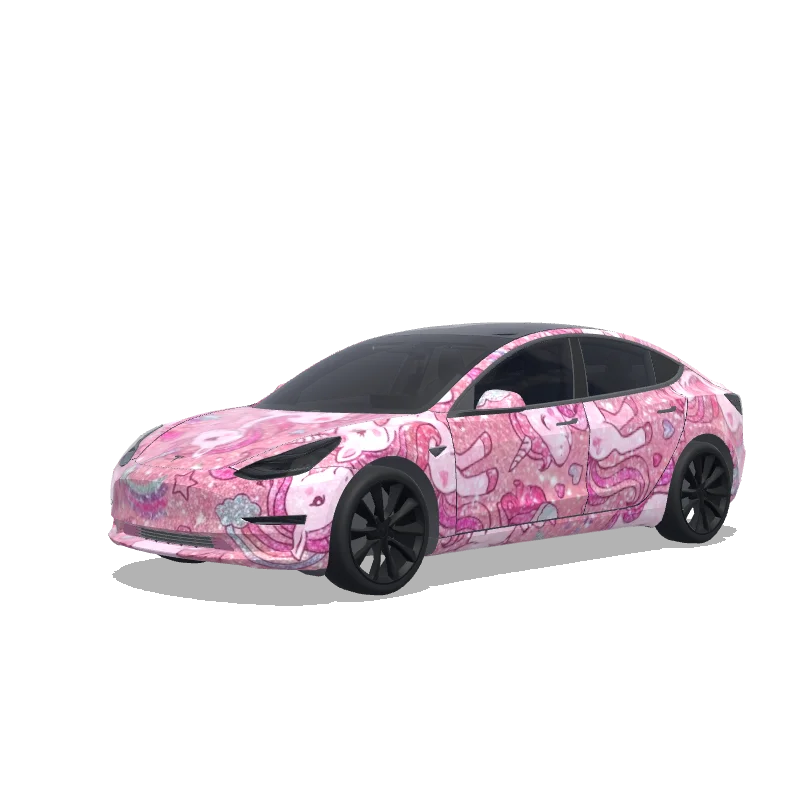 Tesla Model 3 custom wrap design