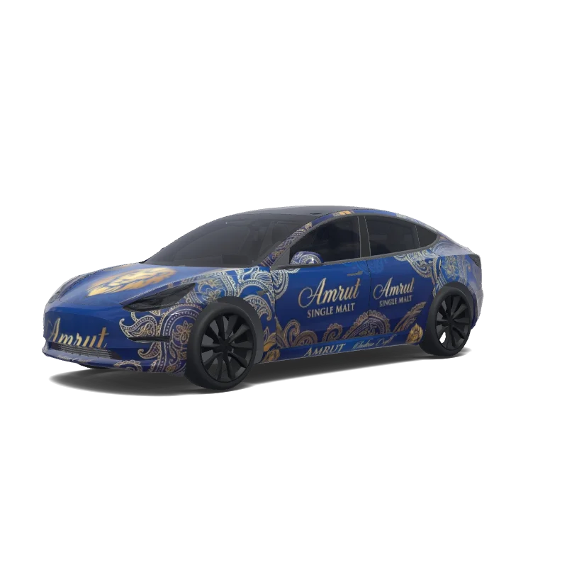 Tesla Model 3 custom wrap design