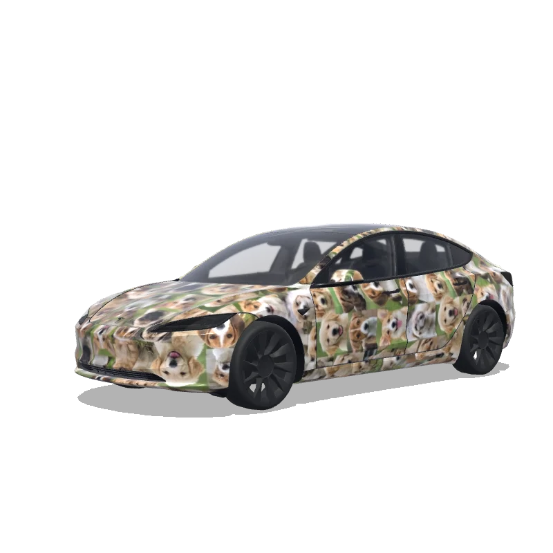 Tesla Model 3 (2024+ Standard/Premium) custom wrap design