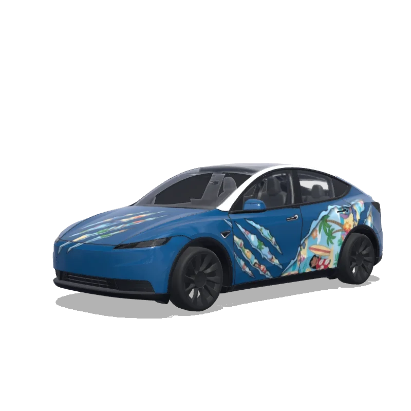 Tesla Model Y (2025+ Standard) custom wrap design