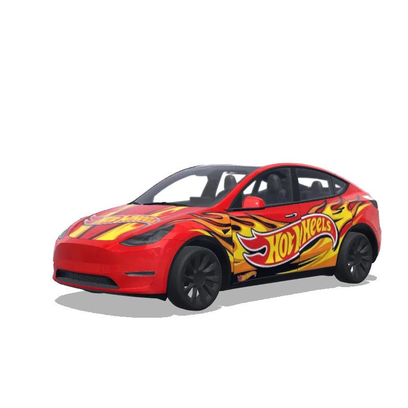 Tesla Model Y tilpasset wrap-design