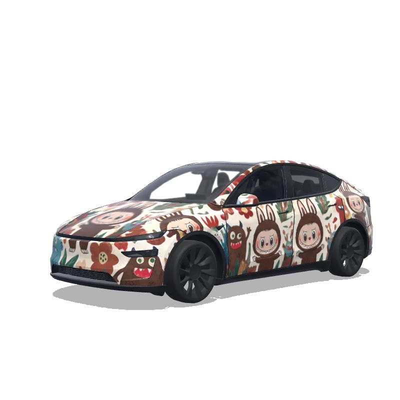 Tesla Model Y (2025+ Premium) custom wrap design