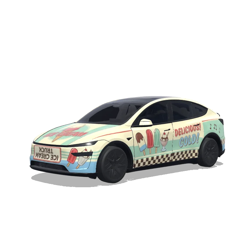 Tesla Model Y L custom wrap design