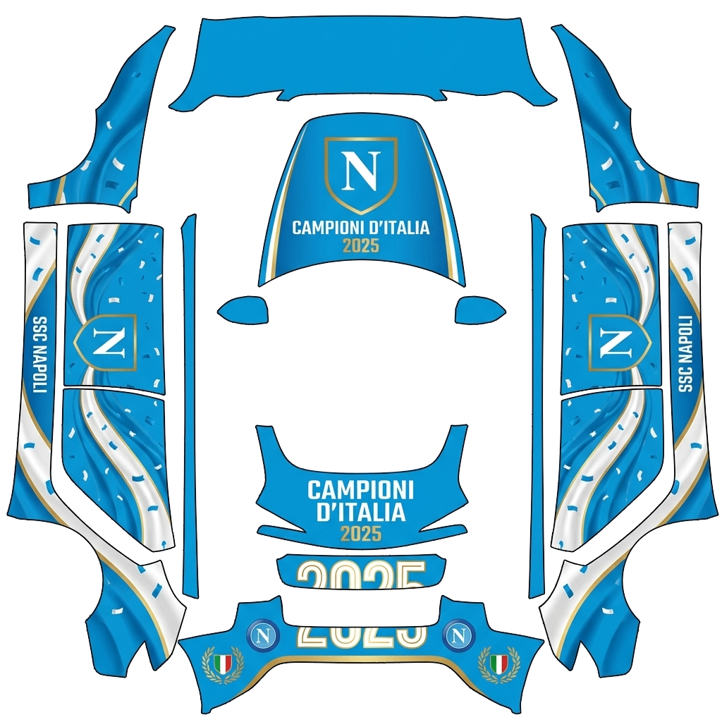 Design de covering pour Model 3 - flat wrap PNG for Model 3 (2024+ Standard/Premium) Paint Shop