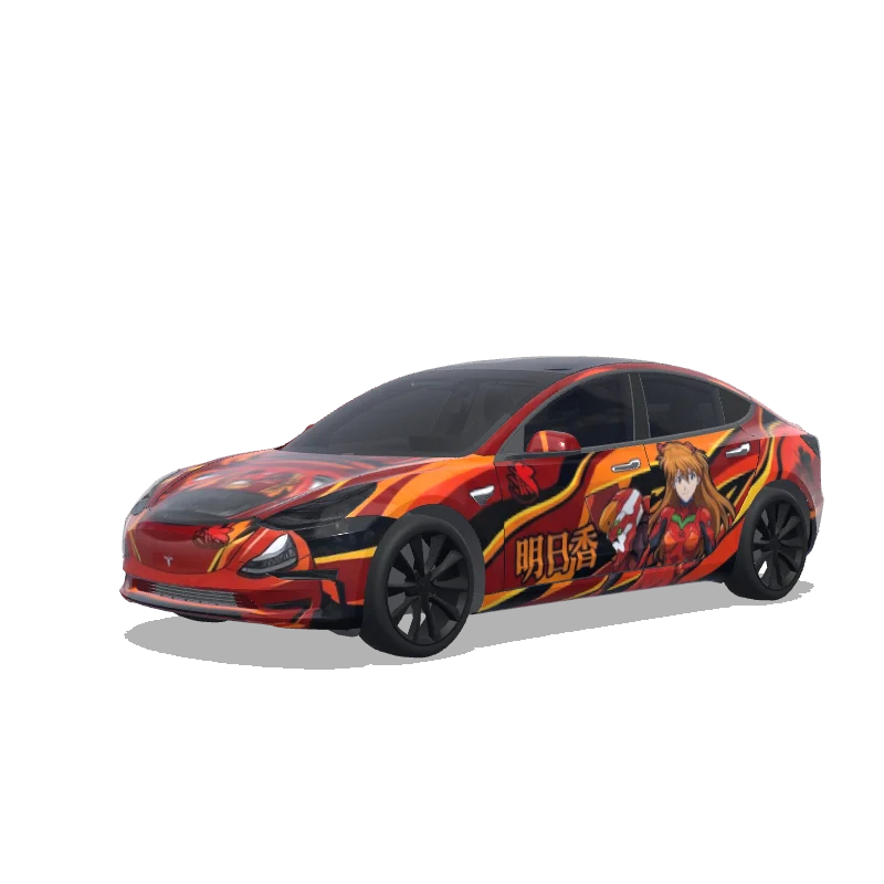Tesla Model 3 custom wrap design