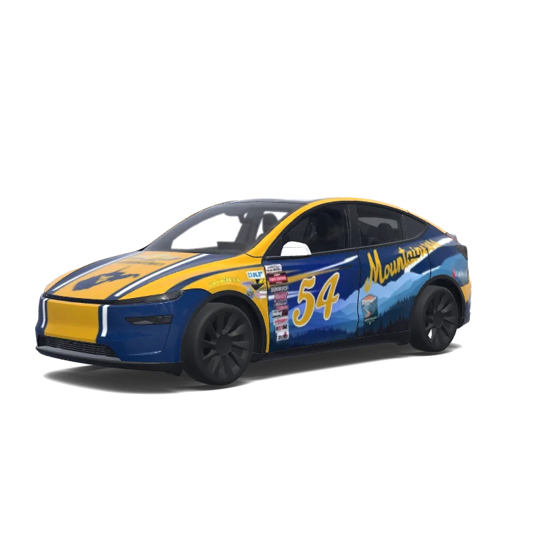 Tesla Model Y (2025+ Premium) tilpasset wrap-design