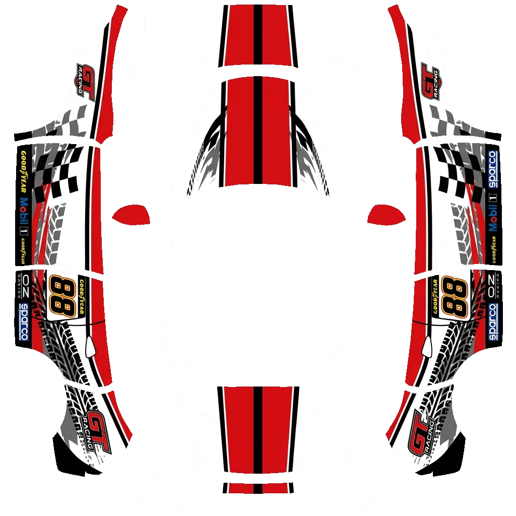 Model Y Wrap Design - flat wrap PNG for Model Y Paint Shop