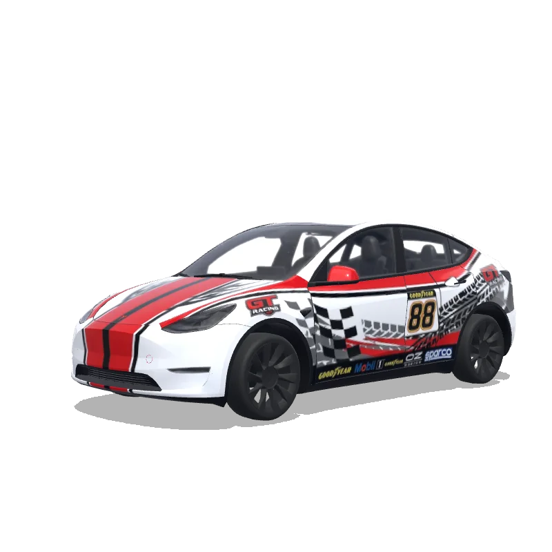 Tesla Model Y custom wrap design