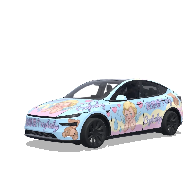 Tesla Model Y (2025+ Premium) custom wrap design