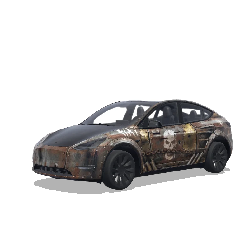 Tesla Model Y custom wrap design