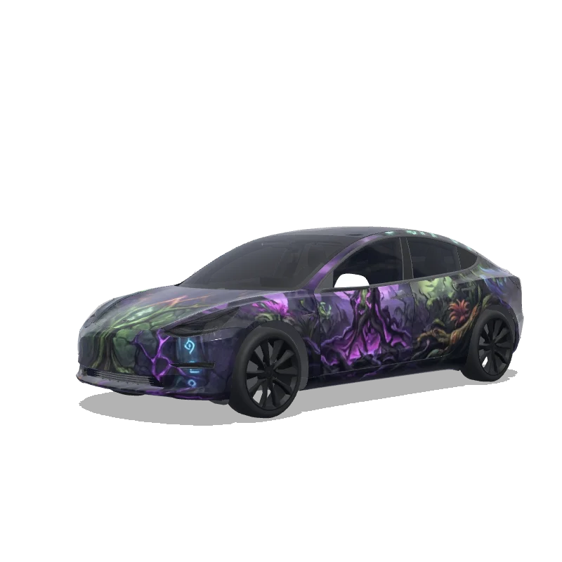 Tesla Model 3 custom wrap design