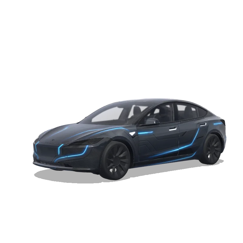 Tesla Model 3 (2024+ Standard/Premium) custom wrap design