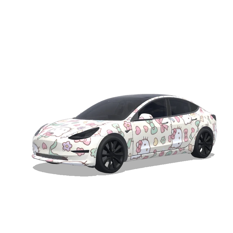 Tesla Model 3 custom wrap design