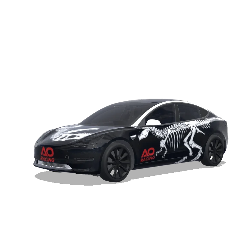 Tesla Model 3 custom wrap design