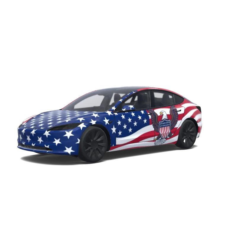 Tesla Model 3 (2024+ Standard/Premium) custom wrap design