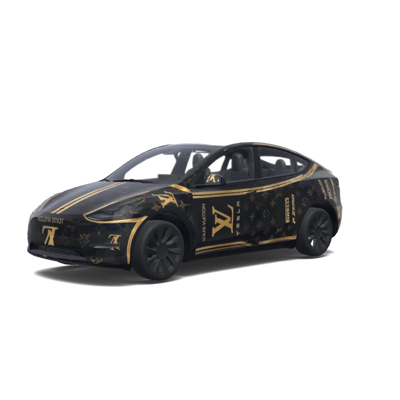 Tesla Model Y custom wrap design