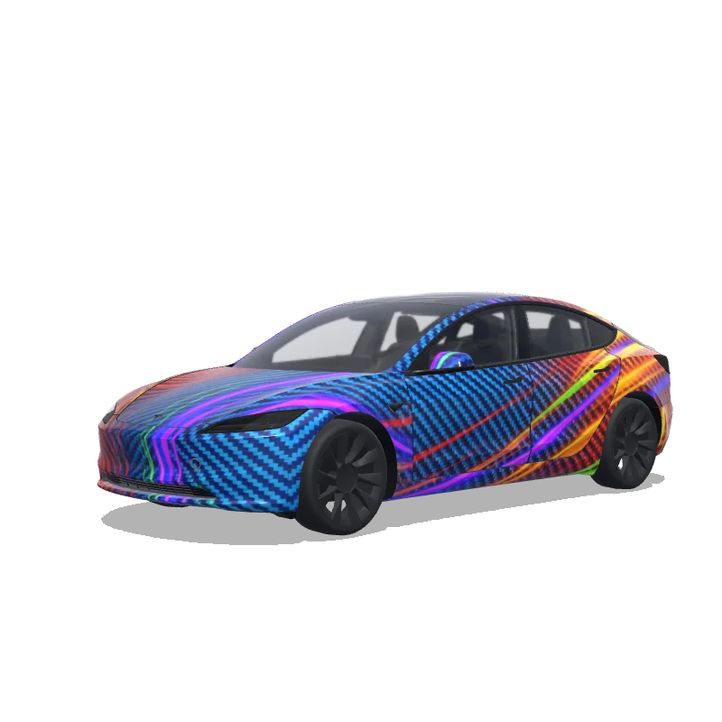 Tesla Model 3 (2024+ Standard/Premium) custom wrap design