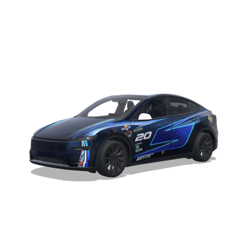 Tesla Model Y (2025+ Premium) custom wrap design