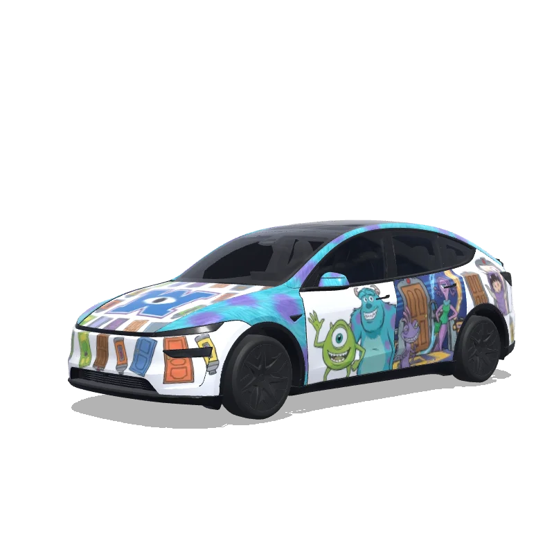 Tesla Model Y L custom wrap design