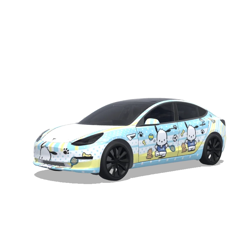 Tesla Model 3 custom wrap design
