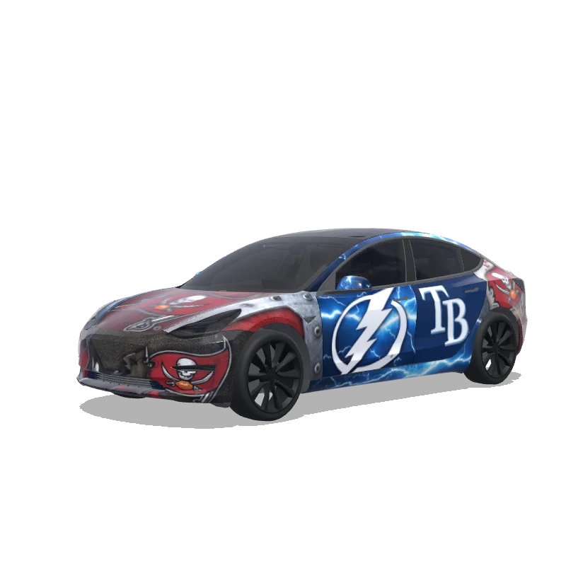 Tesla Model 3 custom wrap design