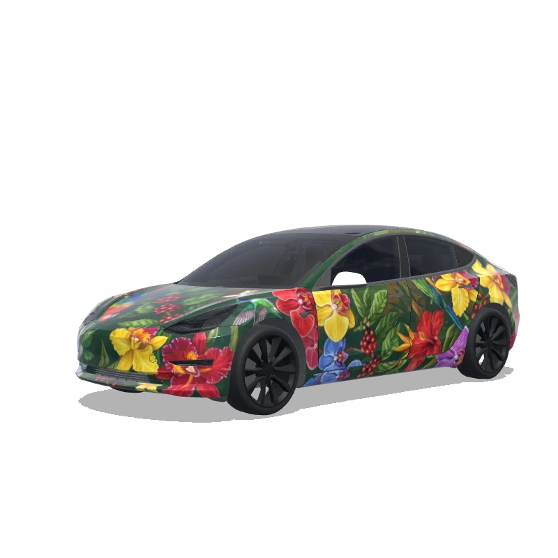 Tesla Model 3 custom wrap design