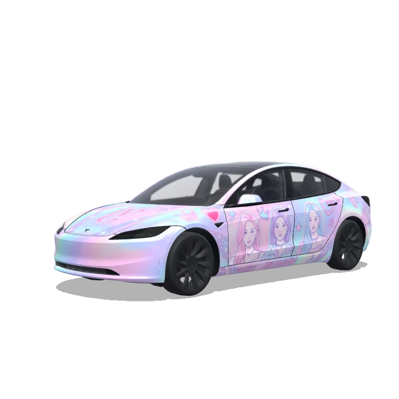 Tesla Model 3 (2024+ Standard/Premium) custom wrap design