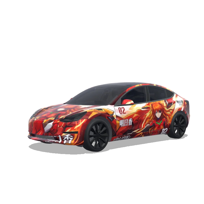 Tesla Model 3 custom wrap design