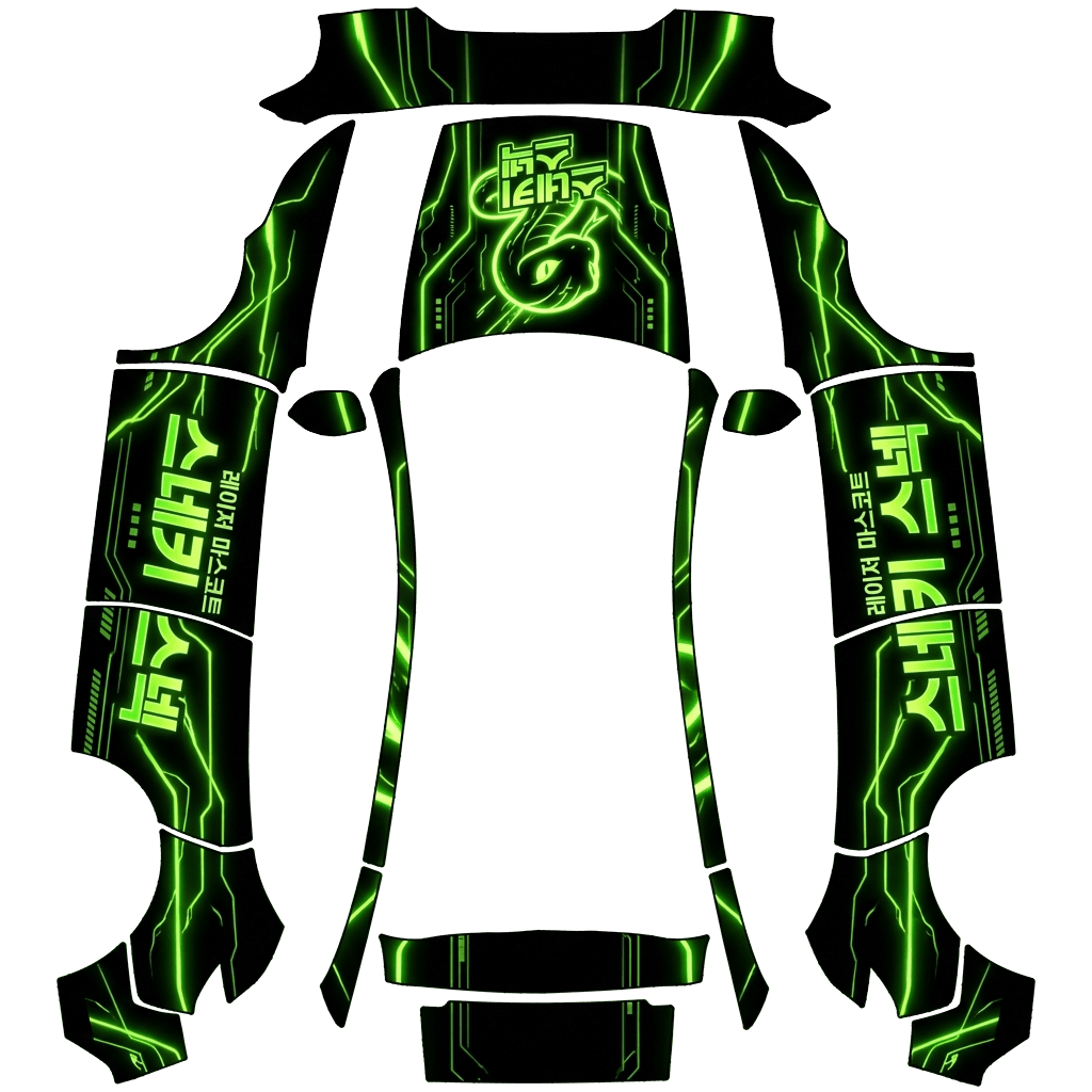 Model Y Wrap Design - flat wrap PNG for Model Y (2025+ Premium) Paint Shop