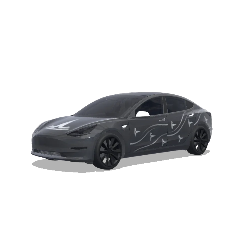 Tesla Model 3 custom wrap design