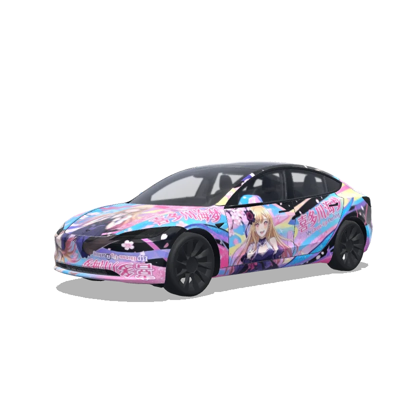 Tesla Model 3 (2024+ Standard/Premium) custom wrap design