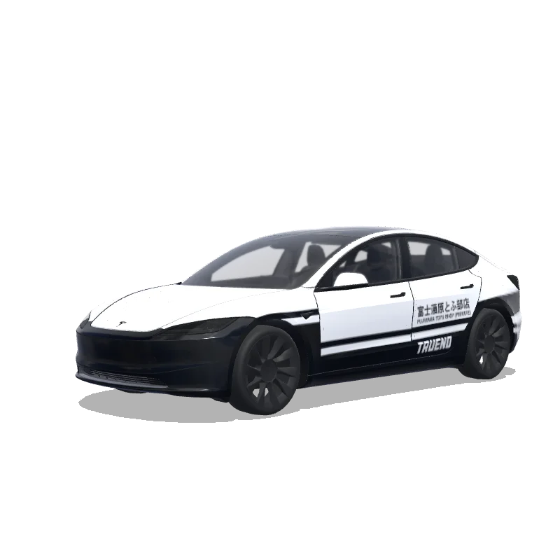 Tesla Model 3 (2024+ Standard/Premium) custom wrap design