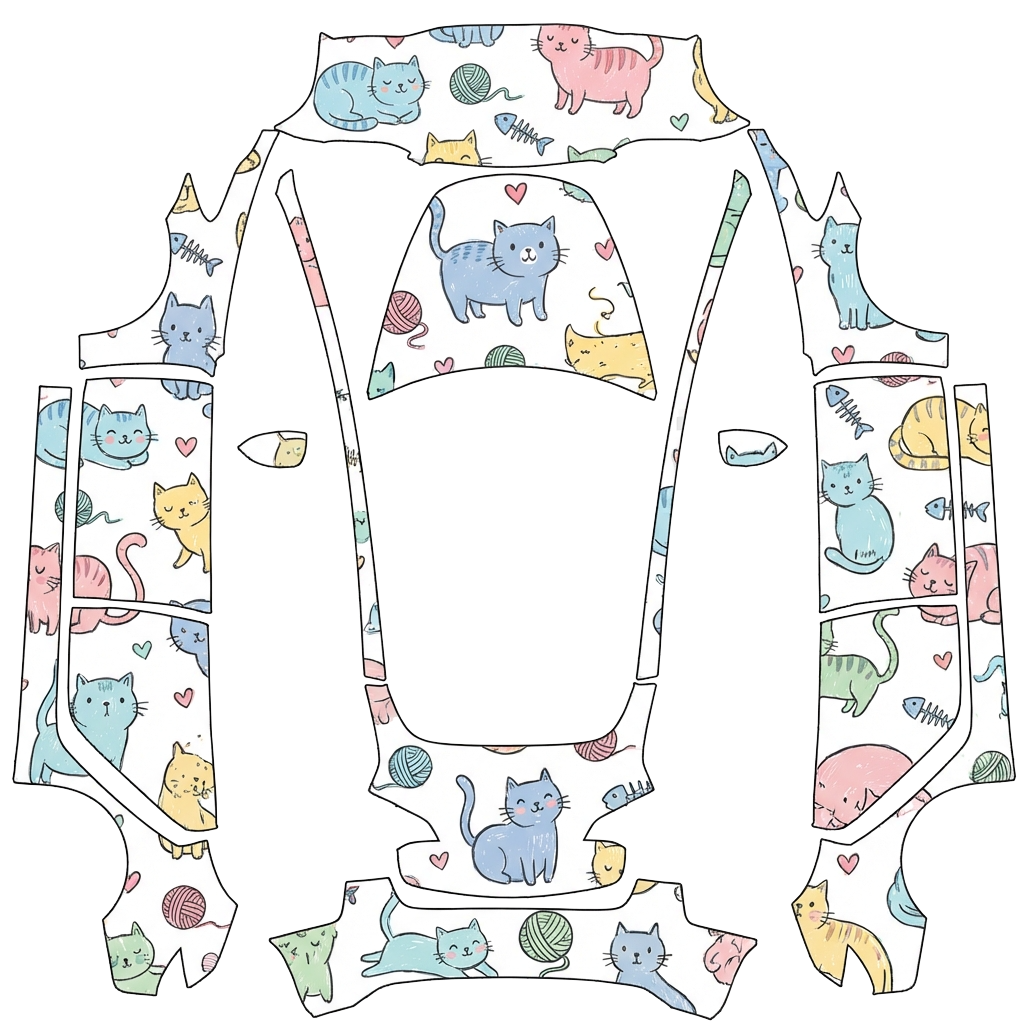 Model 3 Wrap Design - flat wrap PNG for Model 3 Paint Shop