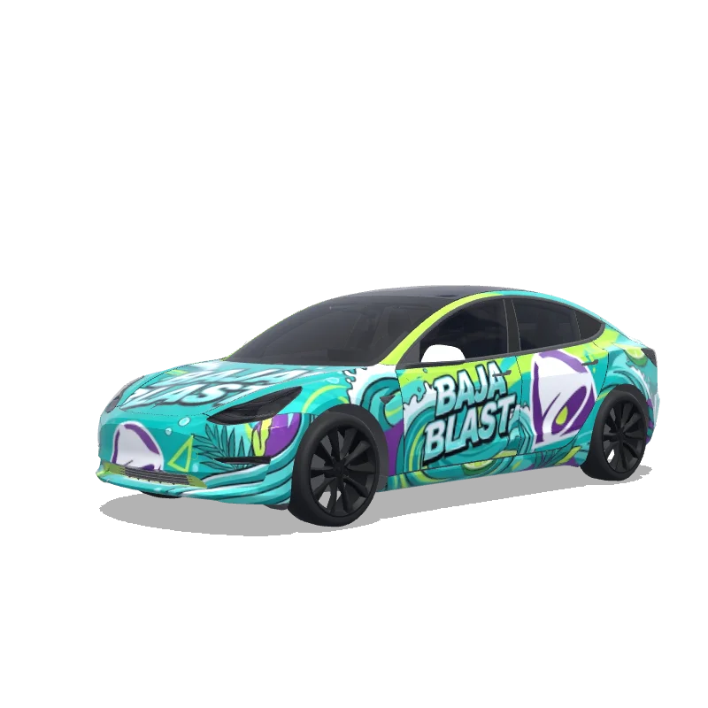 Tesla Model 3 custom wrap design