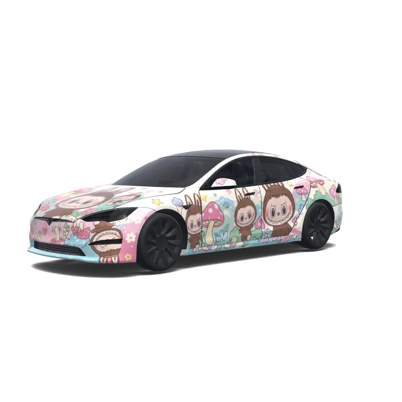 Tesla Model S (2021+) aangepast wrap-ontwerp