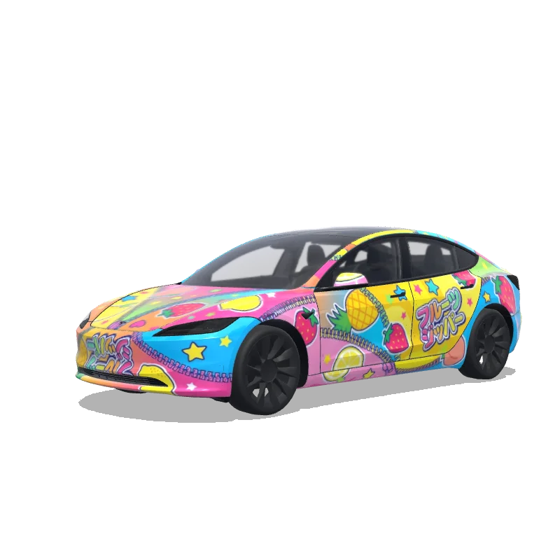 Tesla Model 3 (2024+ Standard/Premium) custom wrap design