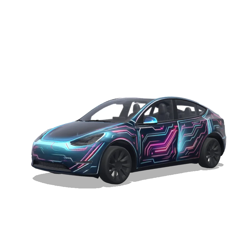 Neon - Tesla Model Y wrap