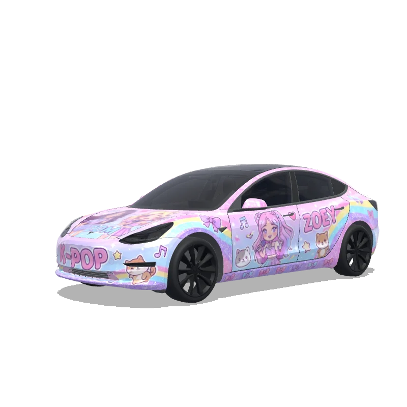 Tesla Model 3 custom wrap design